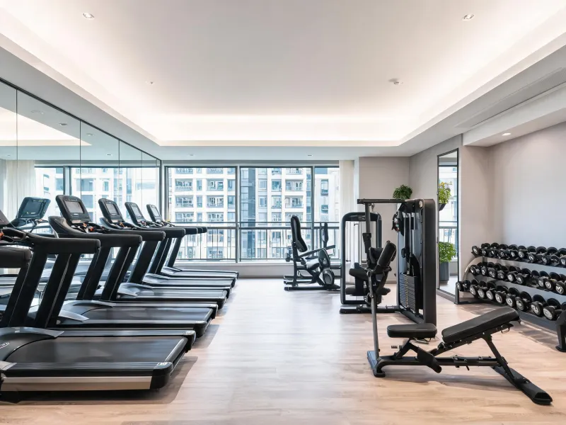 Multifamily residential fitness room